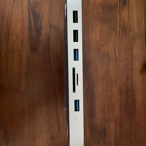 Type-C Docking Station & Stand for Mac Mini M1 with SATA, USB 3.0, SD, More